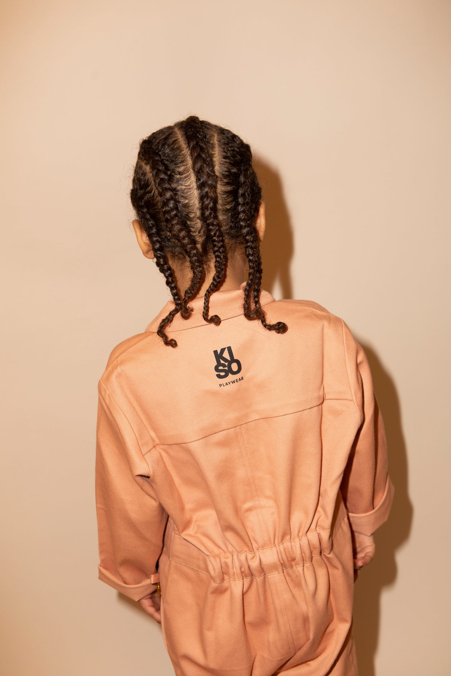 Kids Boilersuit Overalls in Clay Orange - Kiso - Kids jumpsuit, playsuit & romper