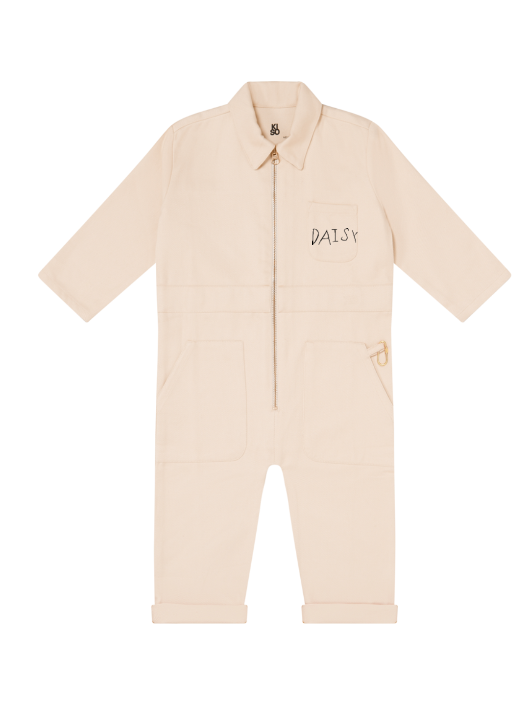 KISO Organic Kids Boilersuit Overalls in Cloud