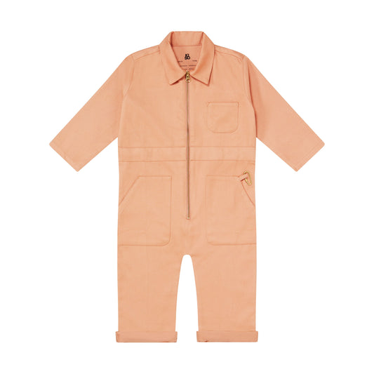 Kids Boilersuit Overalls in Clay Orange - Kiso - Kids jumpsuit, playsuit & romper