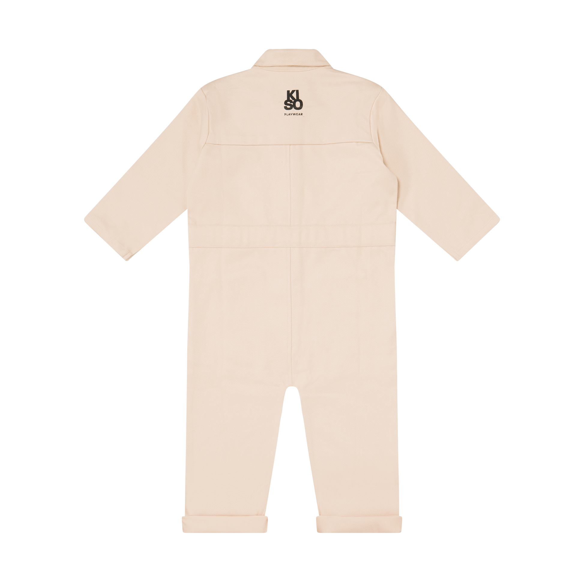 Kids Boilersuit Overalls in Cloud Cream - Kiso - Kids jumpsuit, playsuit & romper