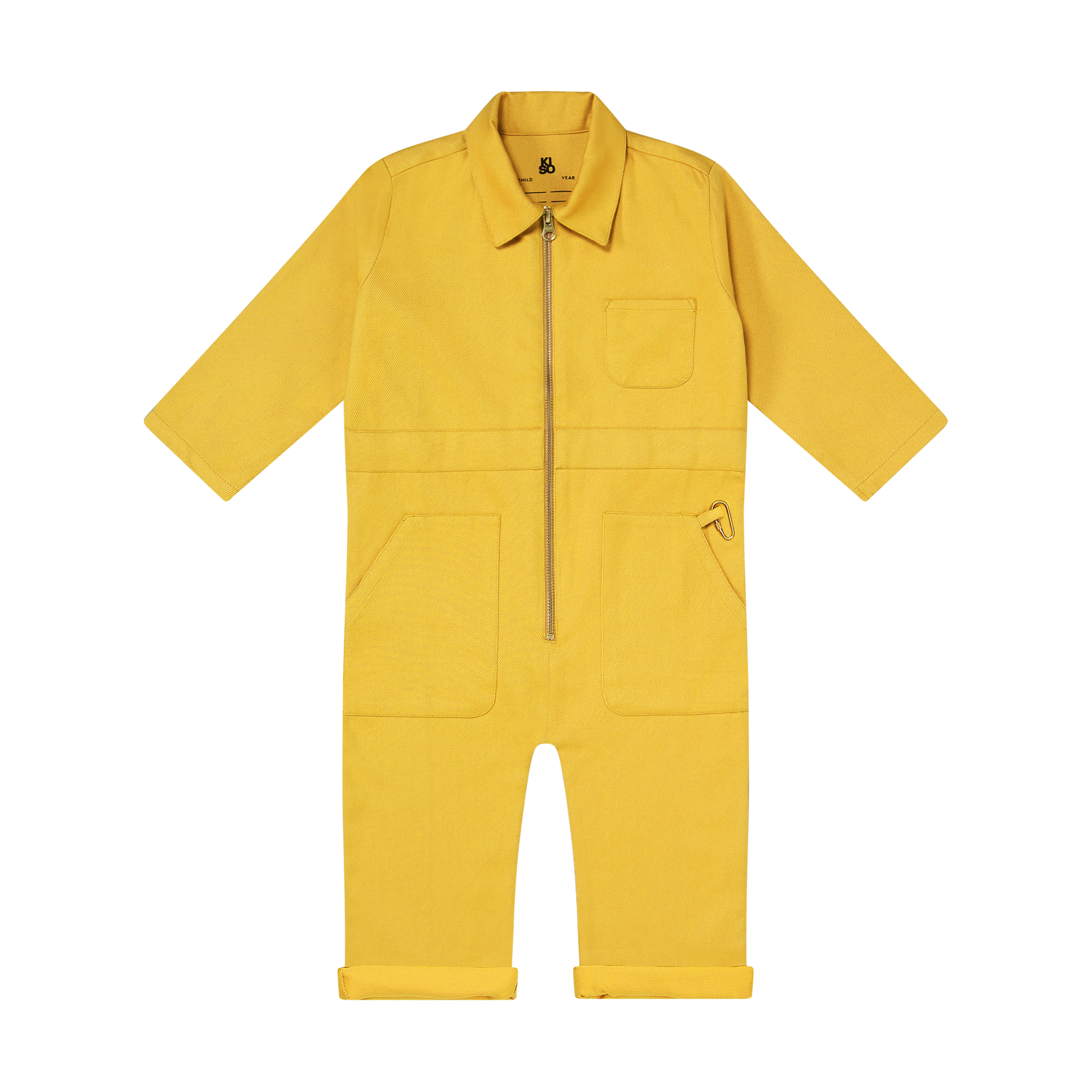 Kids Boilersuit Overalls in Corn Yellow - Kiso - Kids jumpsuit, playsuit & romper