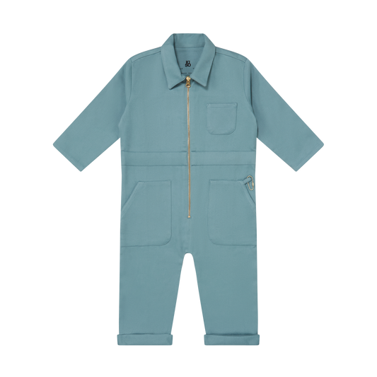 Kids Boilersuit Overalls in Ocean Blue - Kiso - Kids jumpsuit, playsuit & romper