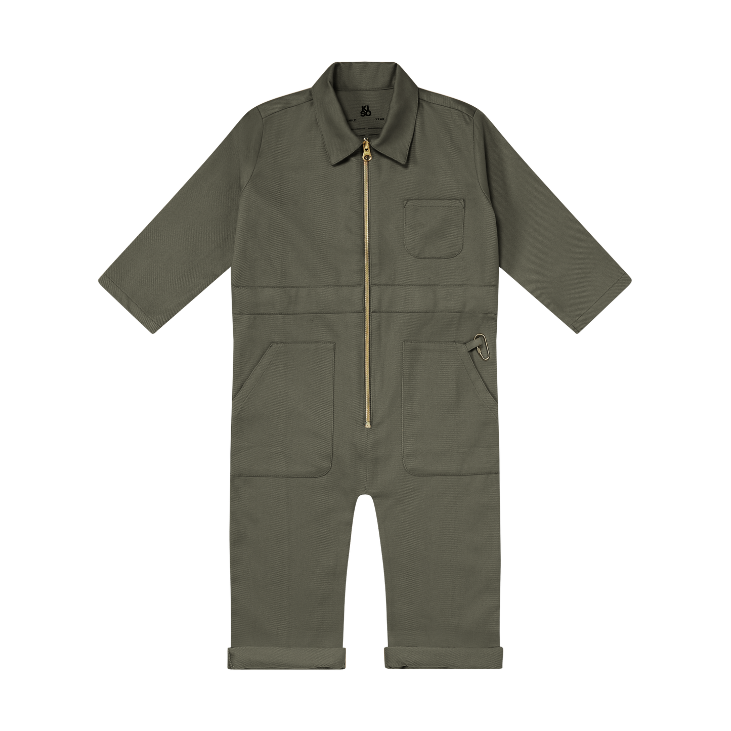Kids Boilersuit Overalls in Pebble Grey - Kiso - Kids jumpsuit, playsuit & romper