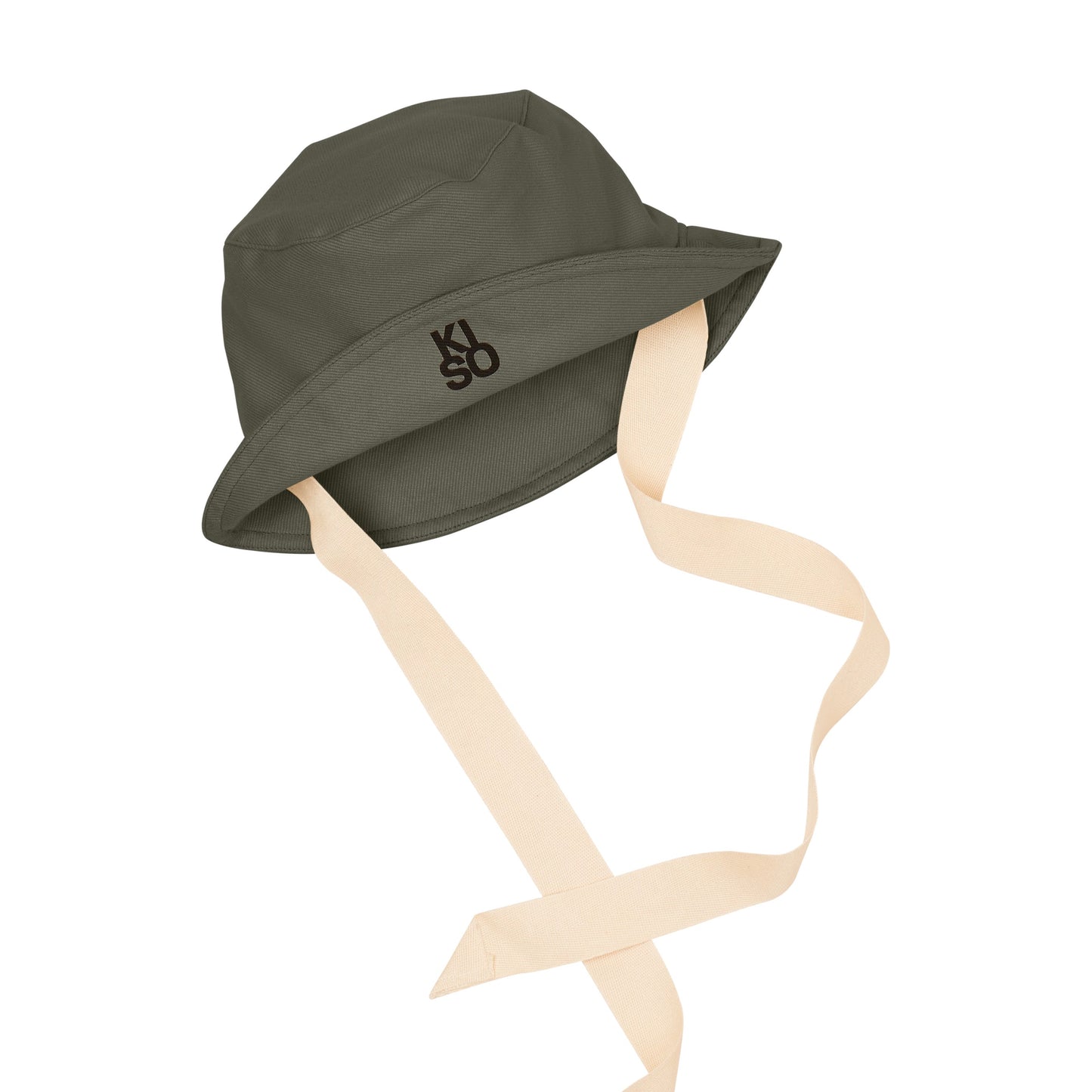 KISO Organic Kids Bucket Hat Pebble
