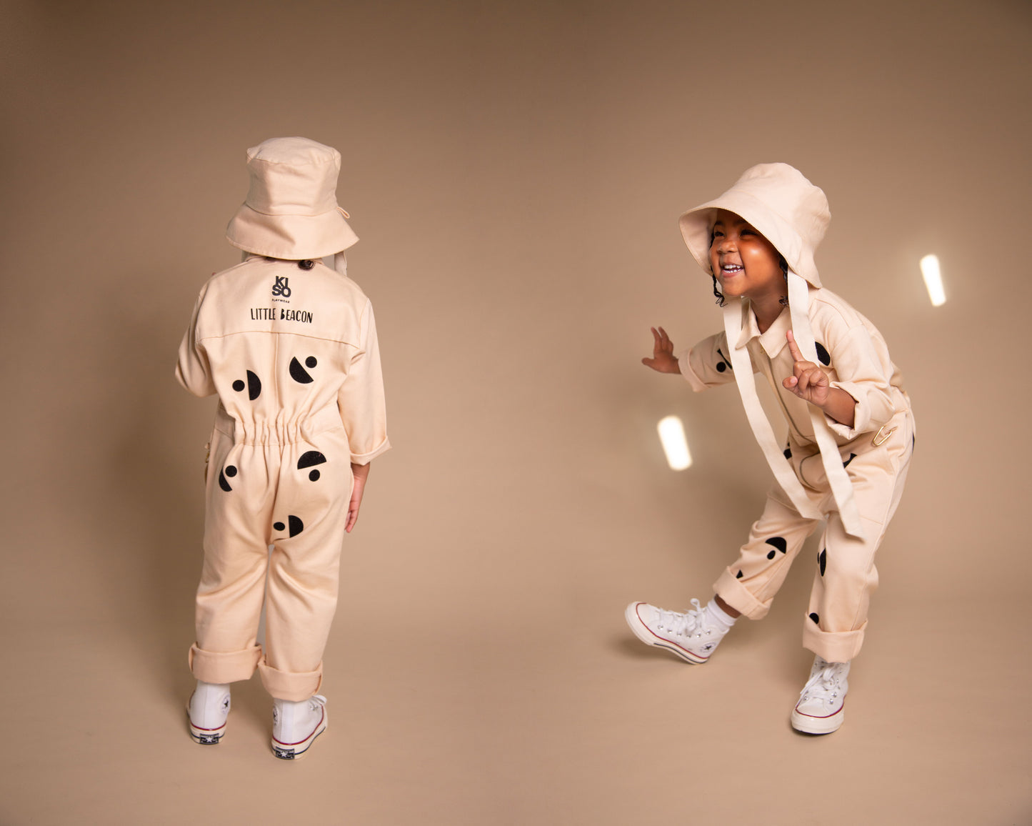 KISO x Little Beacon Boilersuit in Pebble