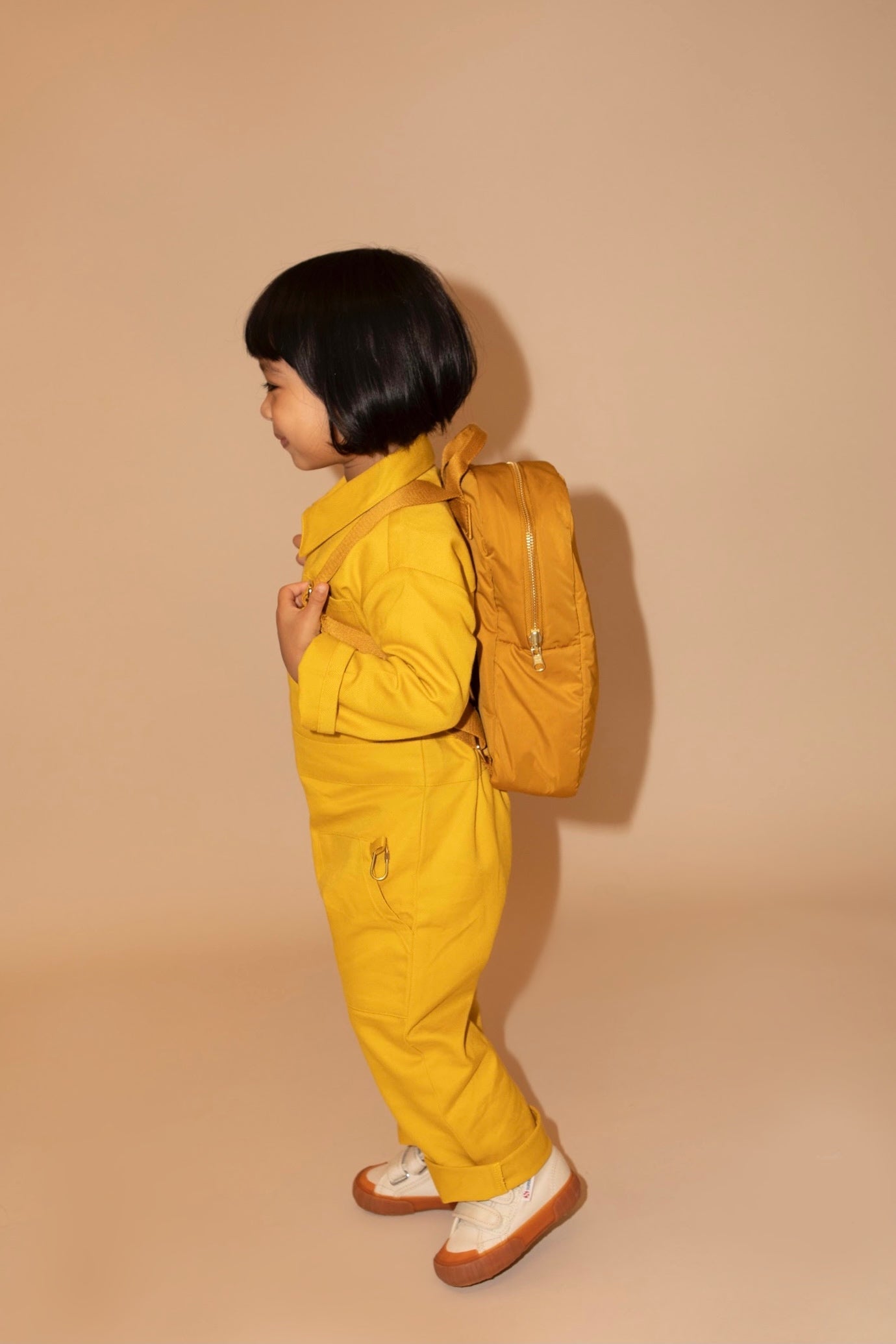 Kids Boilersuit Overalls in Corn Yellow - Kiso - Kids jumpsuit, playsuit & romper