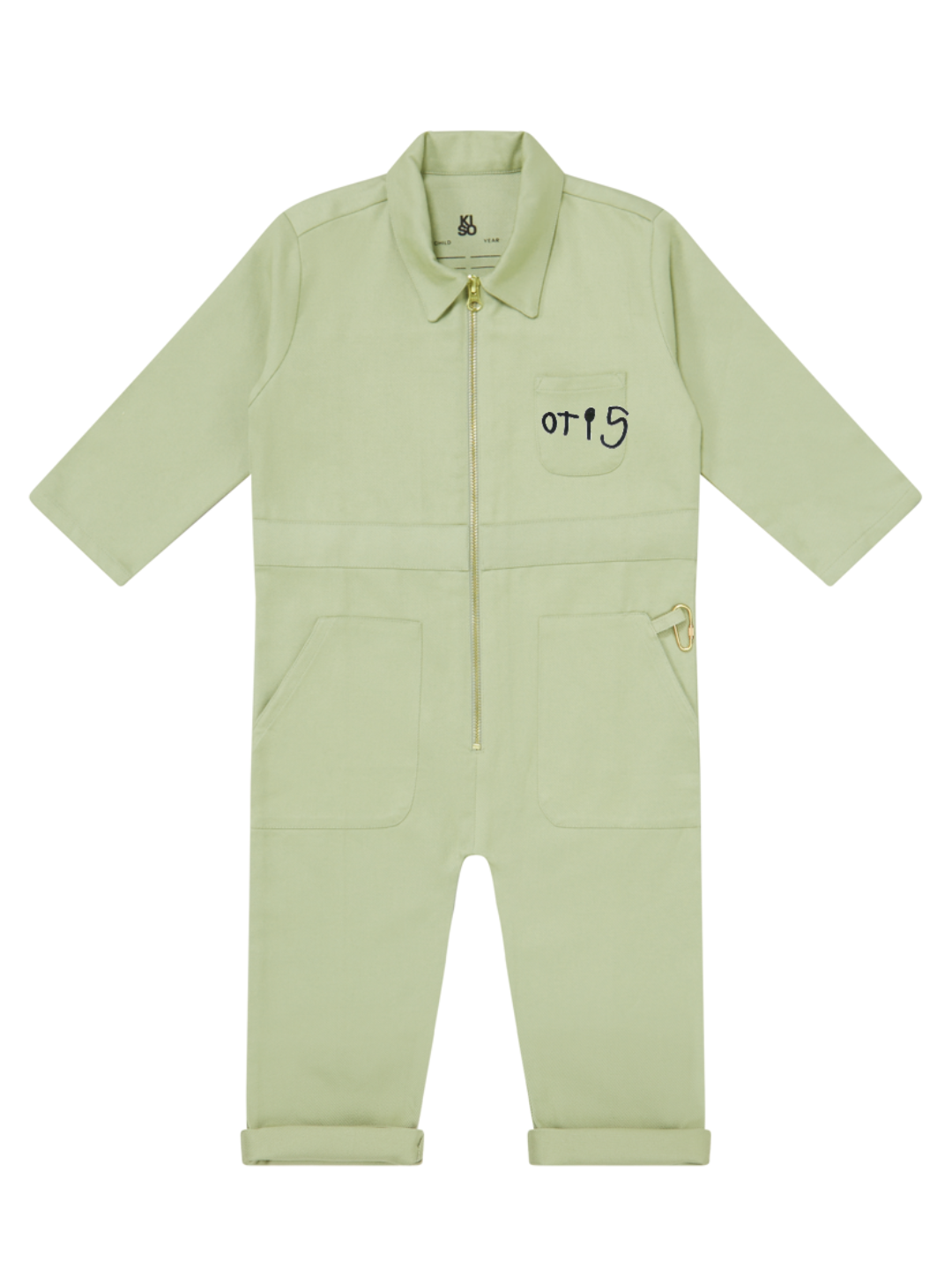 KISO Organic Kids Boilersuit Overalls in Forest