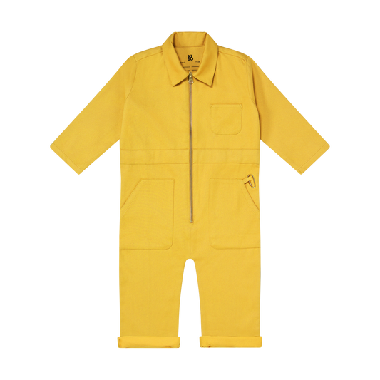 Kids Boilersuit Overalls in Corn Yellow - Kiso - Kids jumpsuit, playsuit & romper