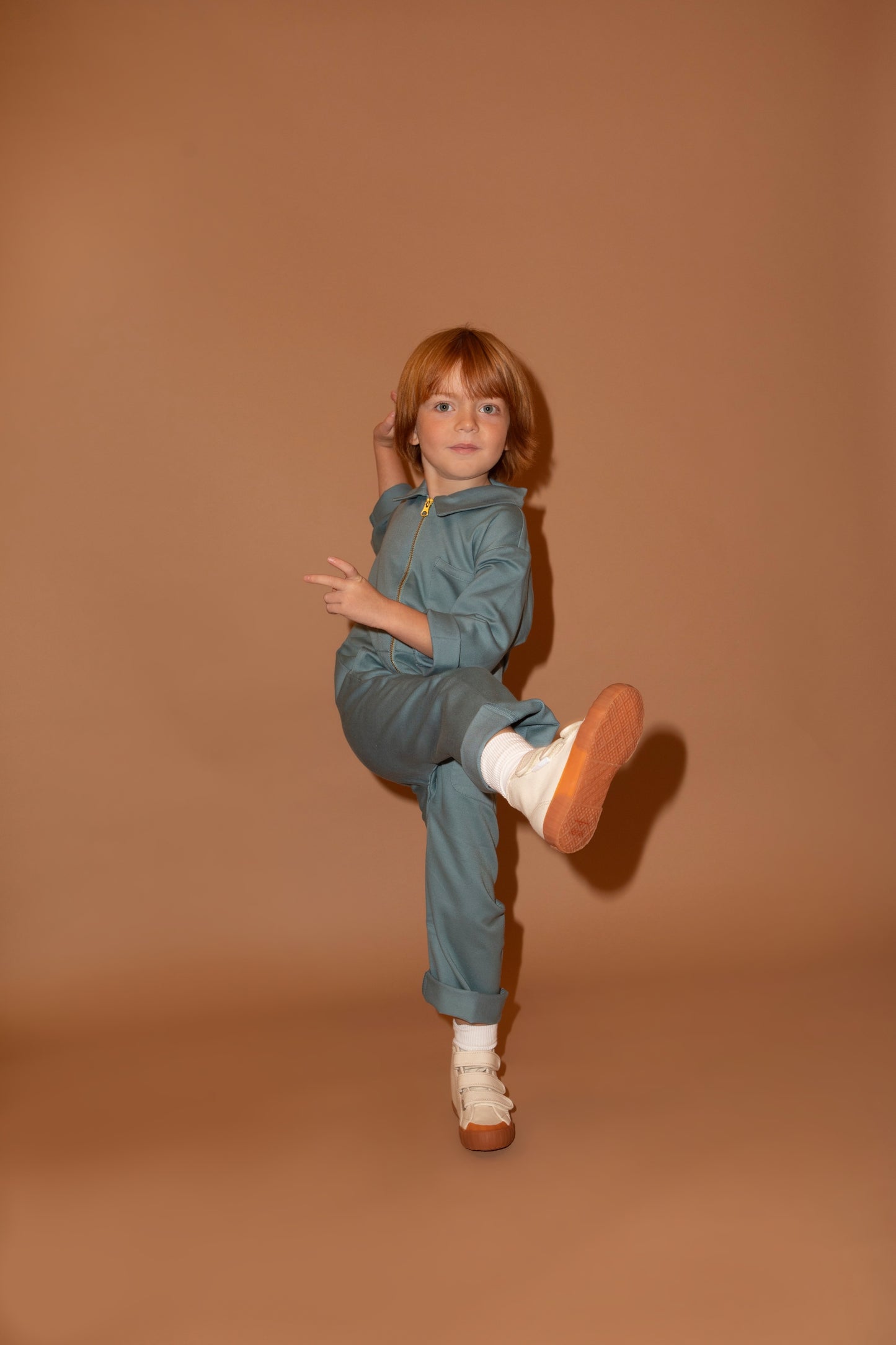 Kids Boilersuit Overalls in Ocean Blue - Kiso - Kids jumpsuit, playsuit & romper